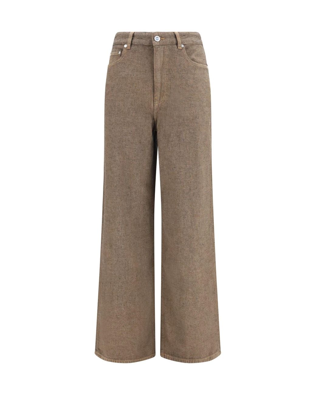 Ganni Brown Lari Neppy Denim Jeans