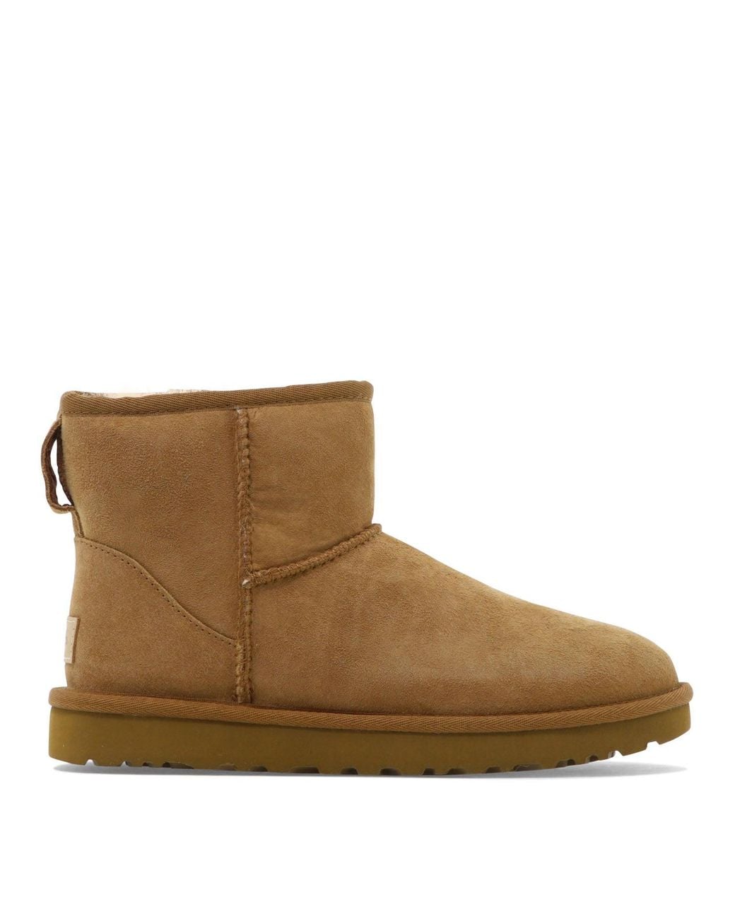 Ugg Brown "Classic Mini Ii" Ankle Boots