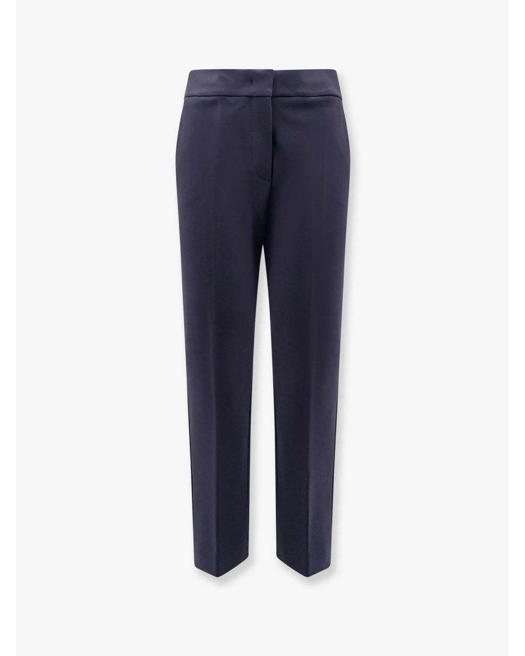 Max Mara Blue Pegno Viscose Blend Trousers