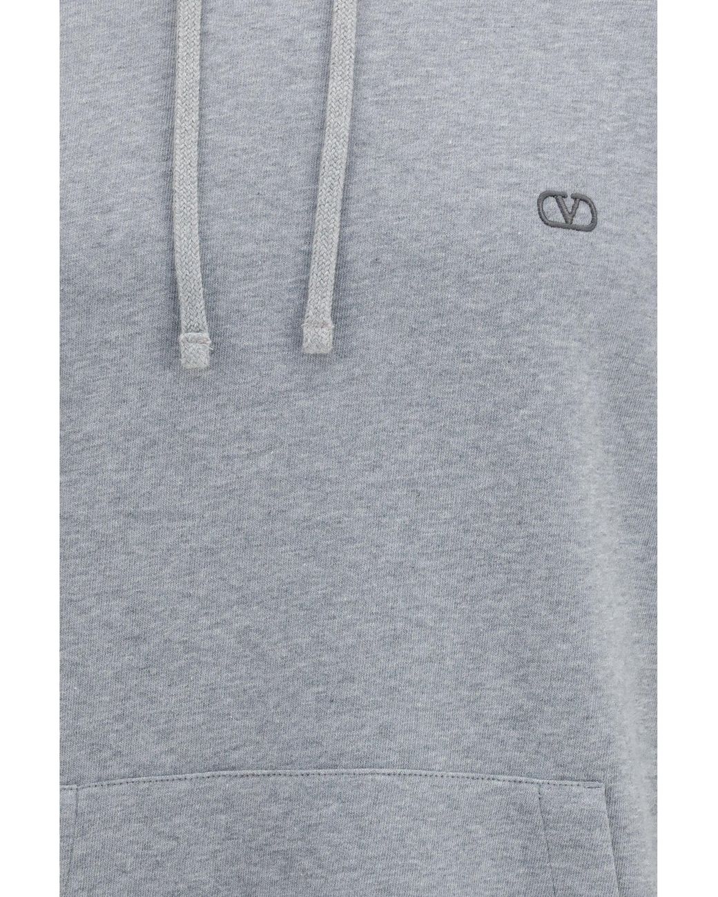 Valentino Gray Hoodie Vlogo Signature for men