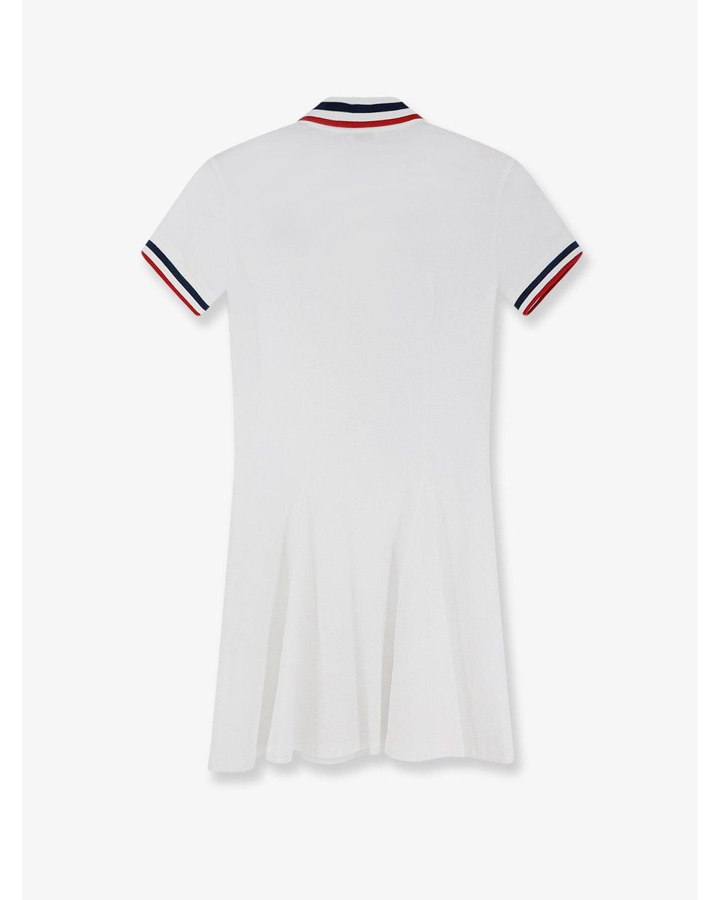 Brunello Cucinelli White Stretch Cotton Piquet Mini Dress