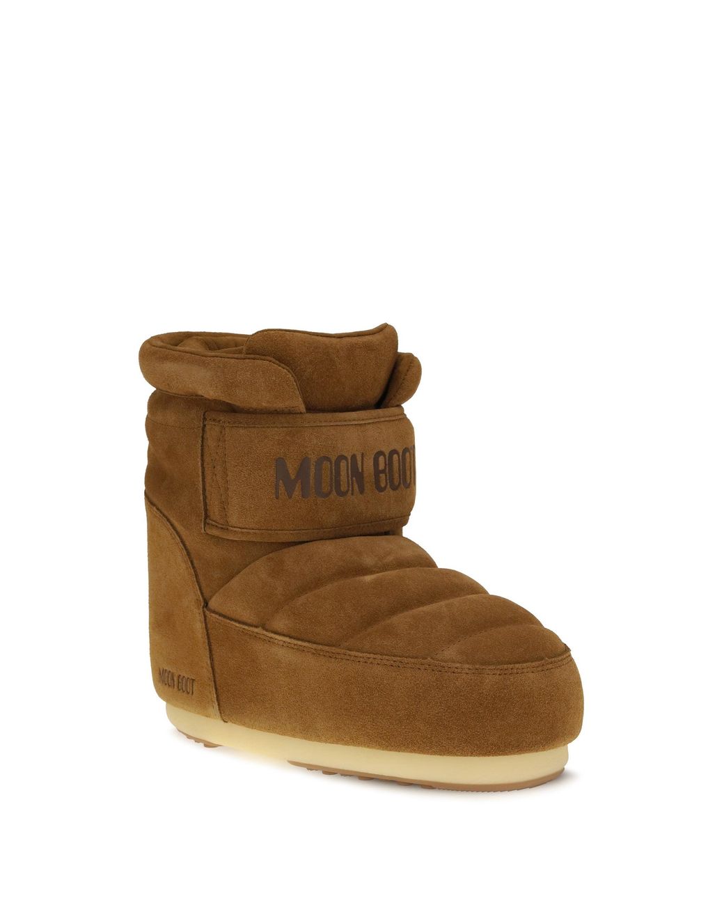 Moon Boot Brown Icon Strap Suede Boots