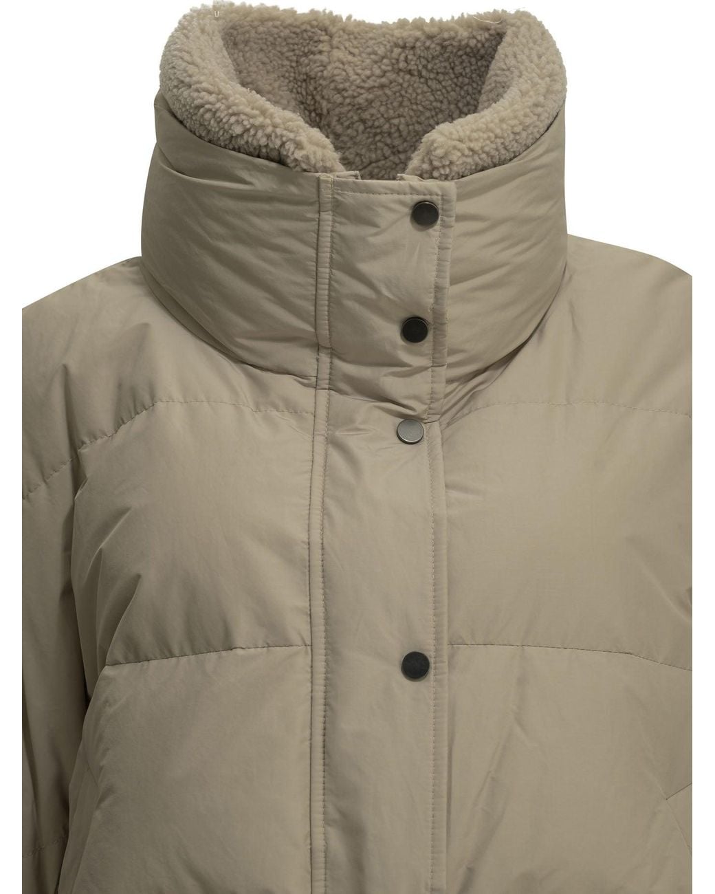 Brunello Cucinelli Natural Short Down Jacket