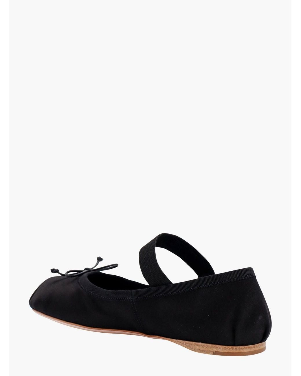 Miu Miu White Satin Ballet Flats