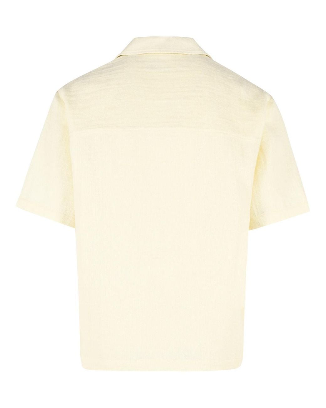 Séfr Natural 'Dayot' Ecru Cotton And Linen Shirt for men