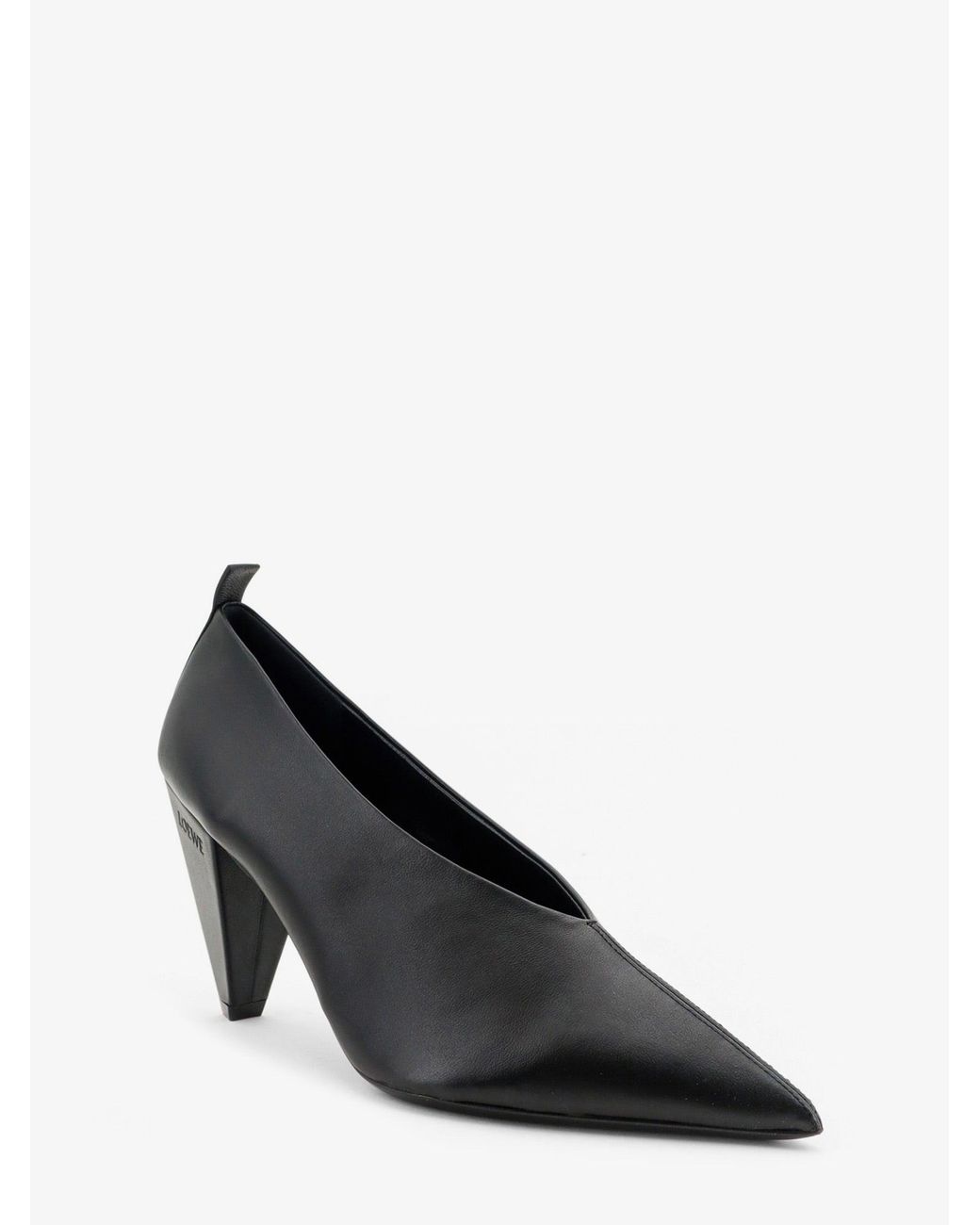 Loewe Black Origami Cubic Leather Pumps