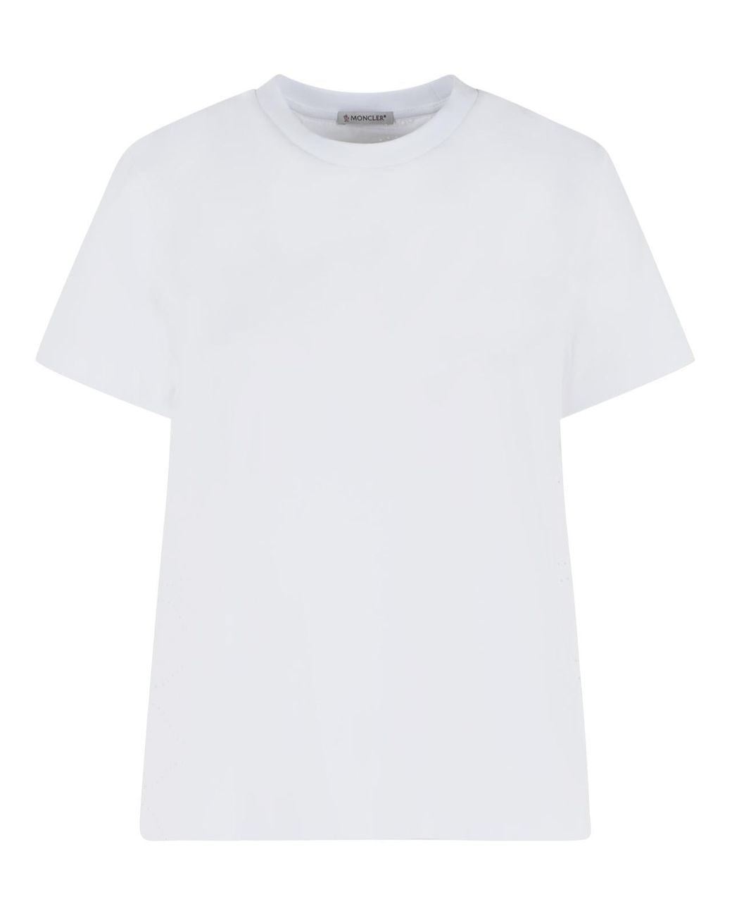 Moncler White Cotton T-Shirt