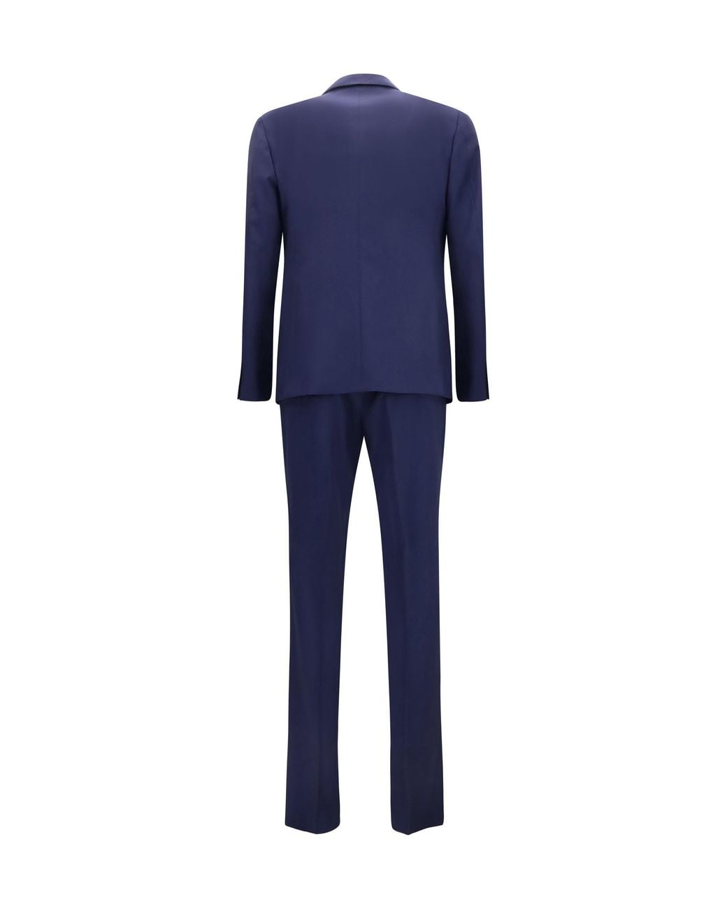 Lardini Blue Wool Suit Double-Breasted Jacket Vest for men