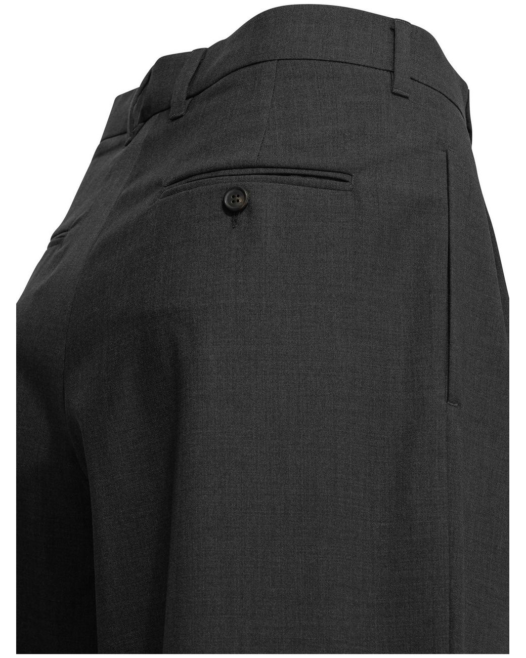Max Mara Gray Tailored Wool Pants