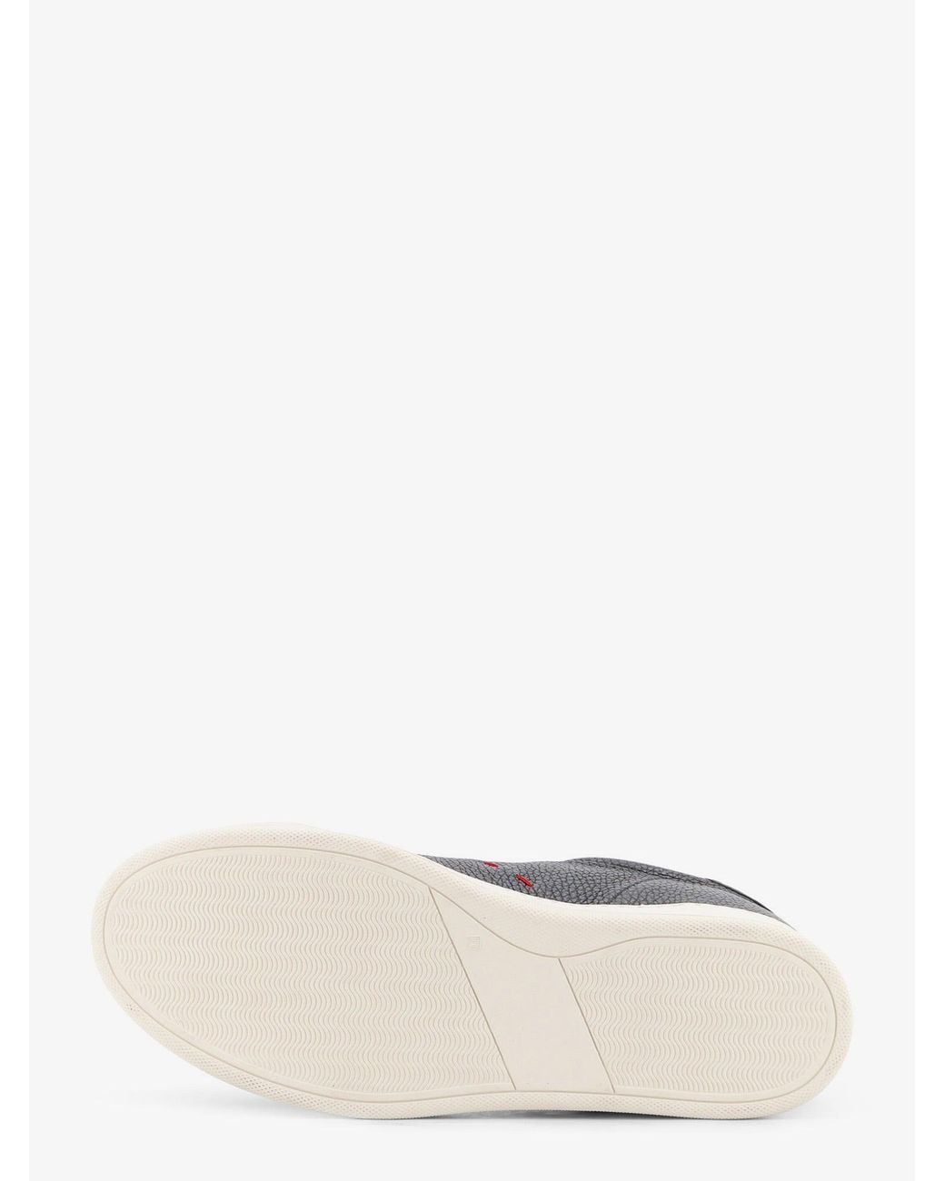 Kiton White Leather Sneakers for men