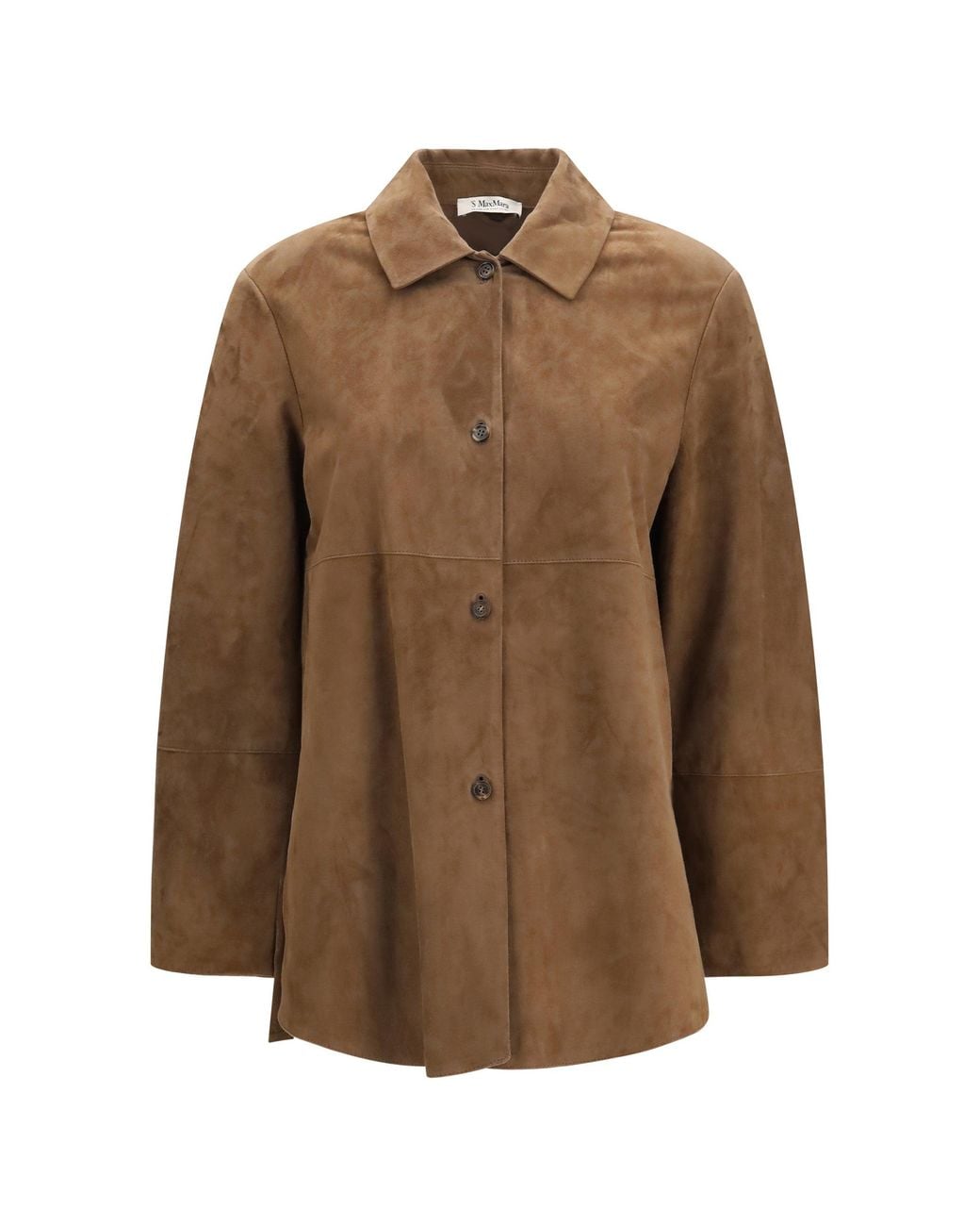 Max Mara Brown 'S Maxmara Gocce Suede Jacket