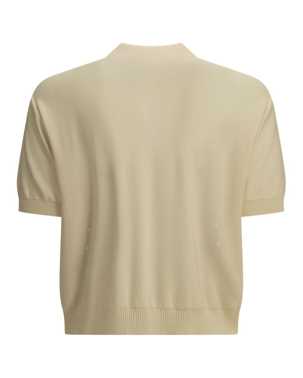 Kapital Blue Button-Down Polo Shirt Knit X Yoyo Quilt for men