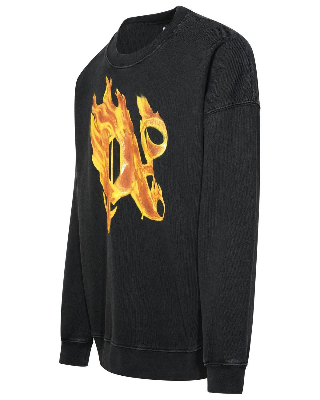 Palm Angels Blue Burning' Cotton Sweatshirt for men
