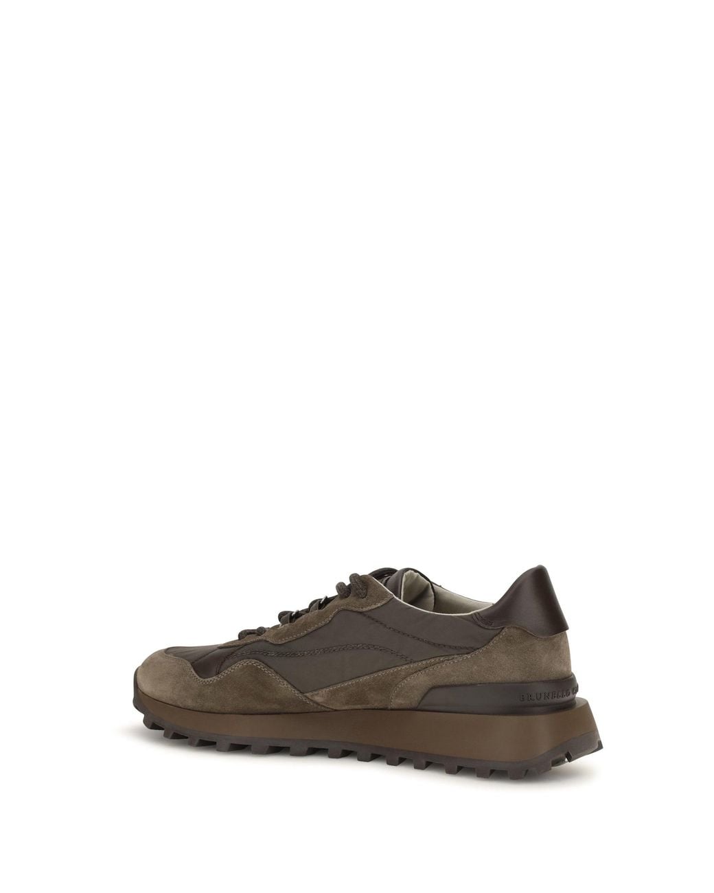 Brunello Cucinelli Brown Suede Sneakers Torba