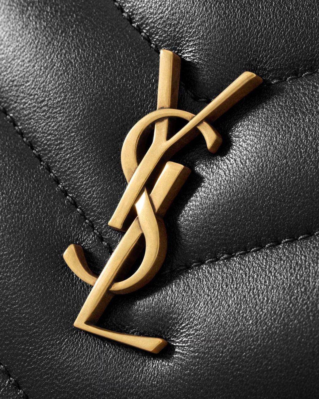 Saint Laurent White Loulou Small Matelassé Crossbody Bag