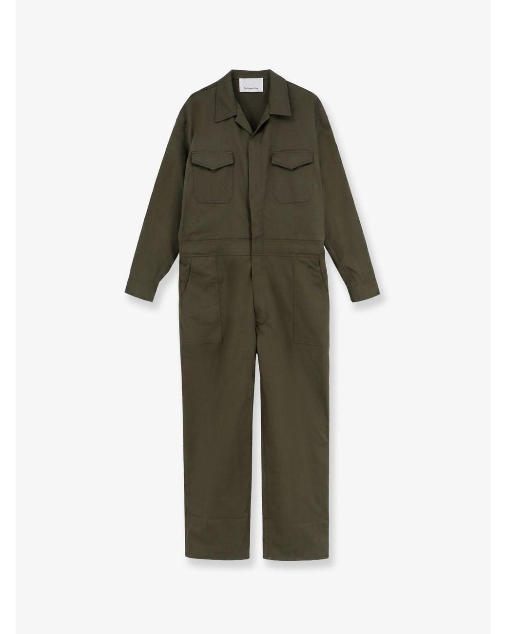 Frankie Shop Green Jumpsuit Ardea Cotton