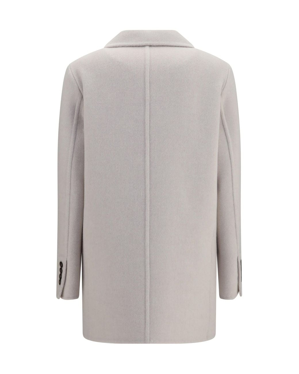 Brunello Cucinelli Gray Single-Breasted Wool And Cashmere Jacket