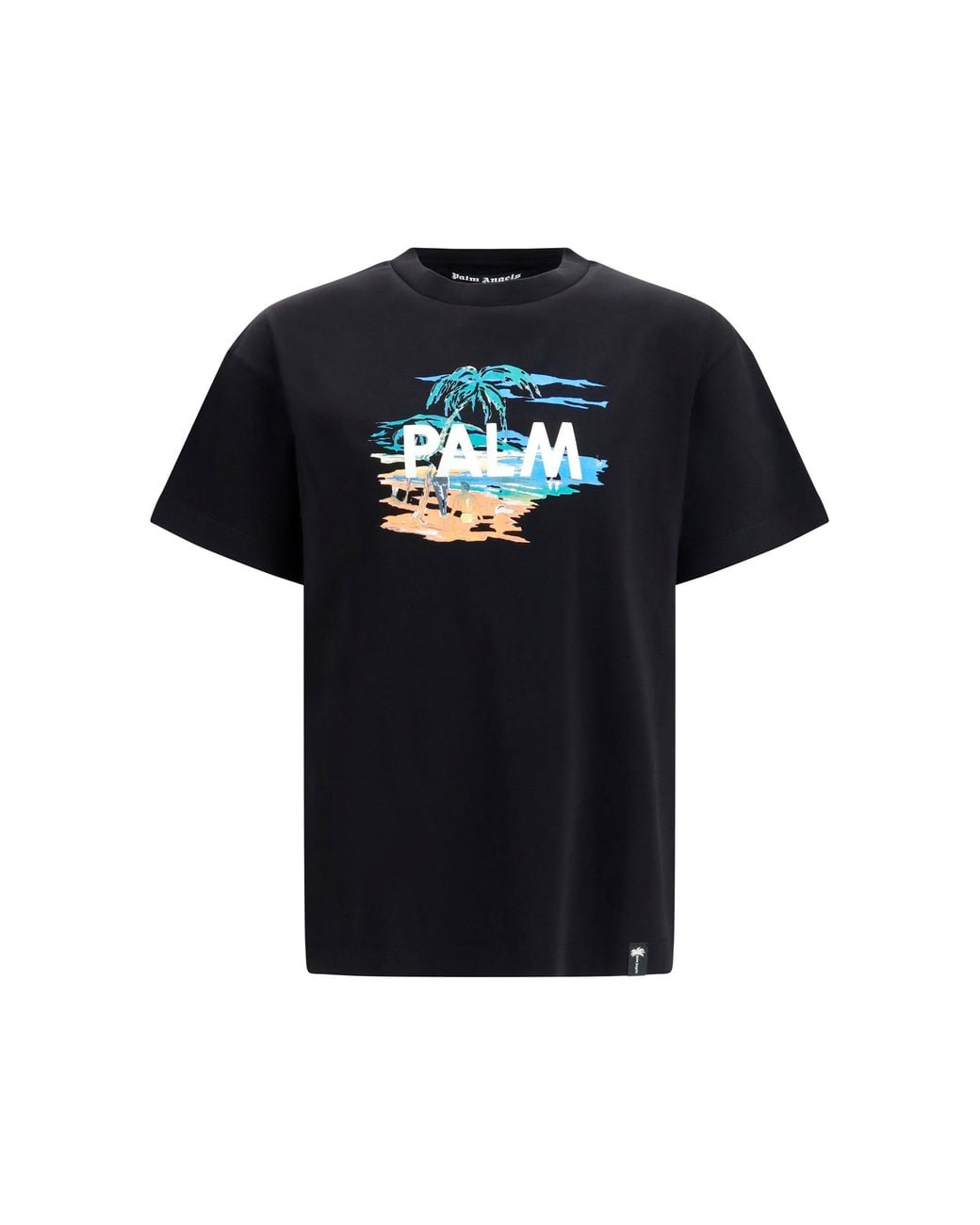 Palm Angels Black Palm Island T-Shirt for men