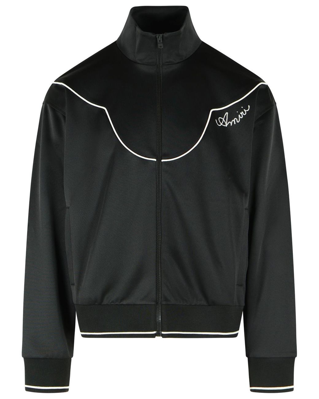 Amiri Black Polyester Knit Jacket for men