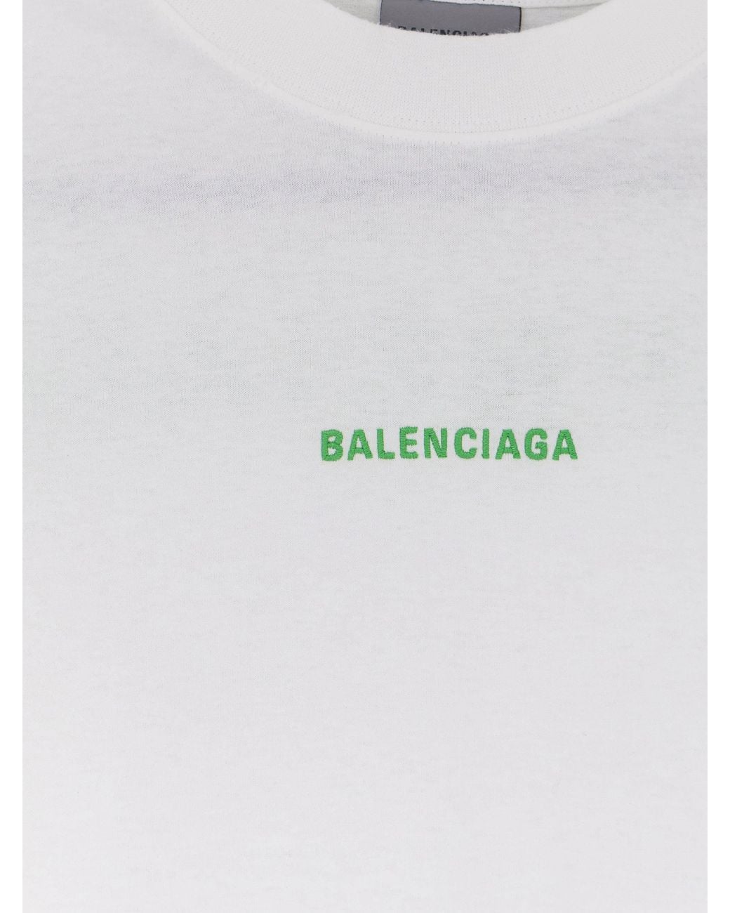 Balenciaga White Cotton T-Shirt for men