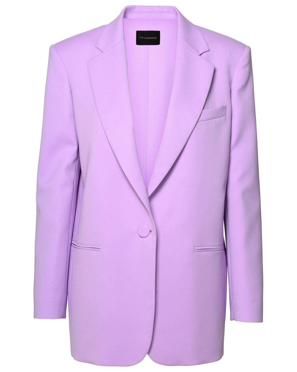 ANDAMANE Purple Lilac Polyester Blazer