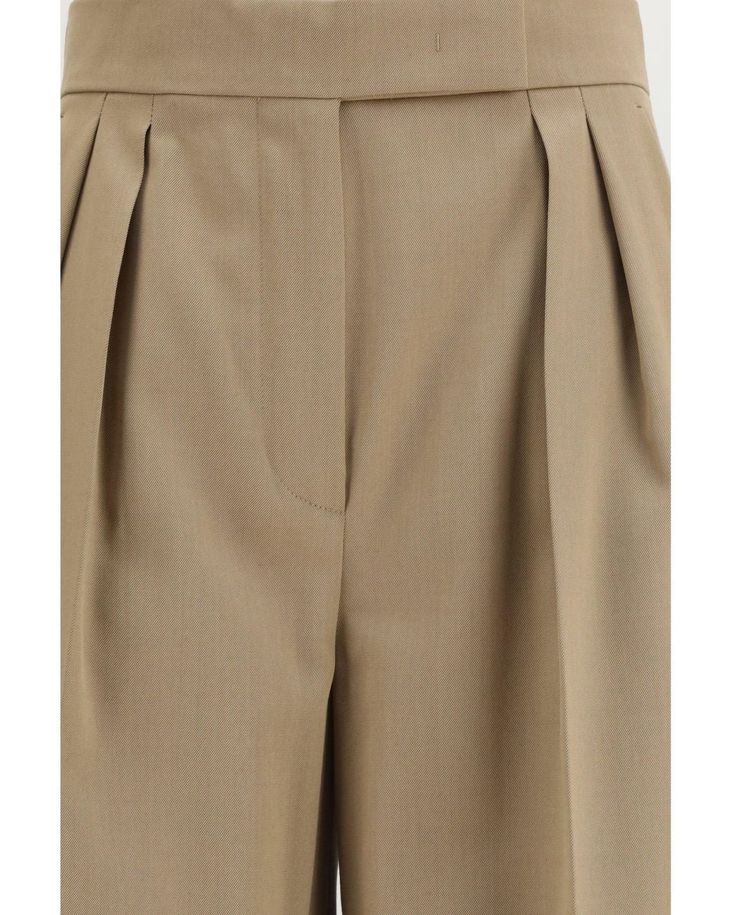 Max Mara Natural Quorum Virgin Wool Pants