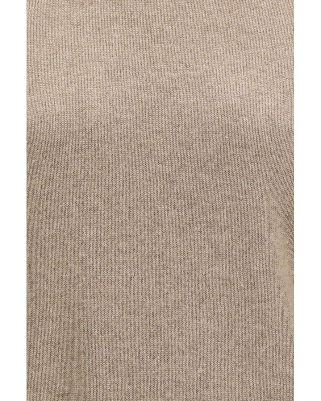 Brunello Cucinelli Natural Cashmere Turtleneck Sweater