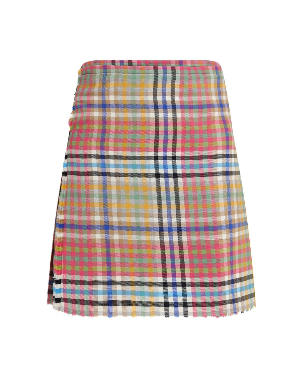 Vivienne Westwood Red Mini Kilt Heather Check