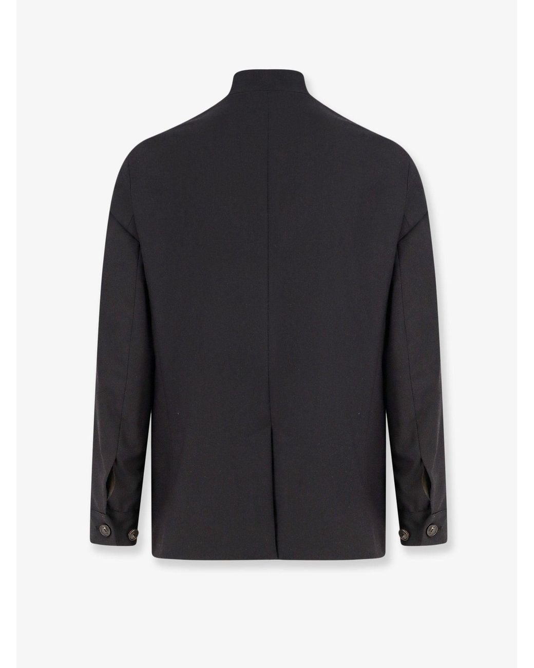 Hevò Black Casalvecchio Wool Blend Jacket for men