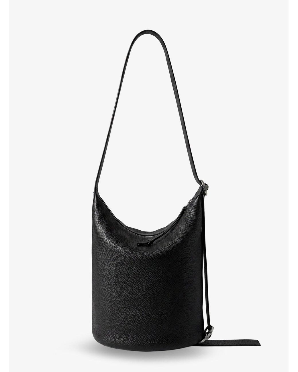 Loewe Black Loop Leather Crossbody Bag for men