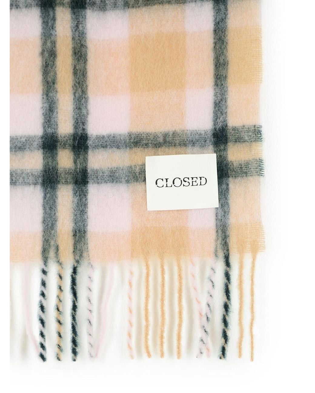 Closed Pink Wool Blend Scarf