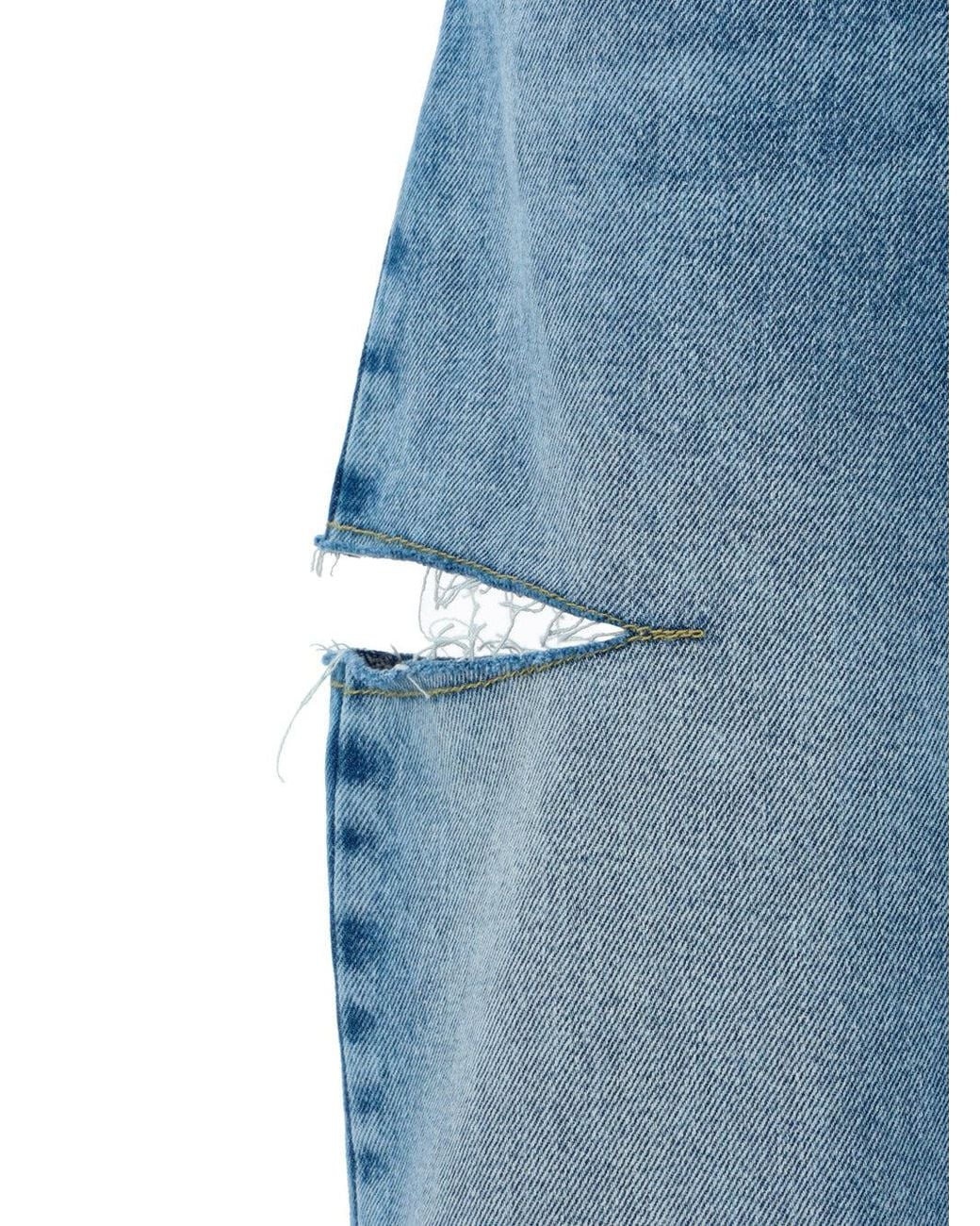 Margiela Blue Cotton Jeans Denim