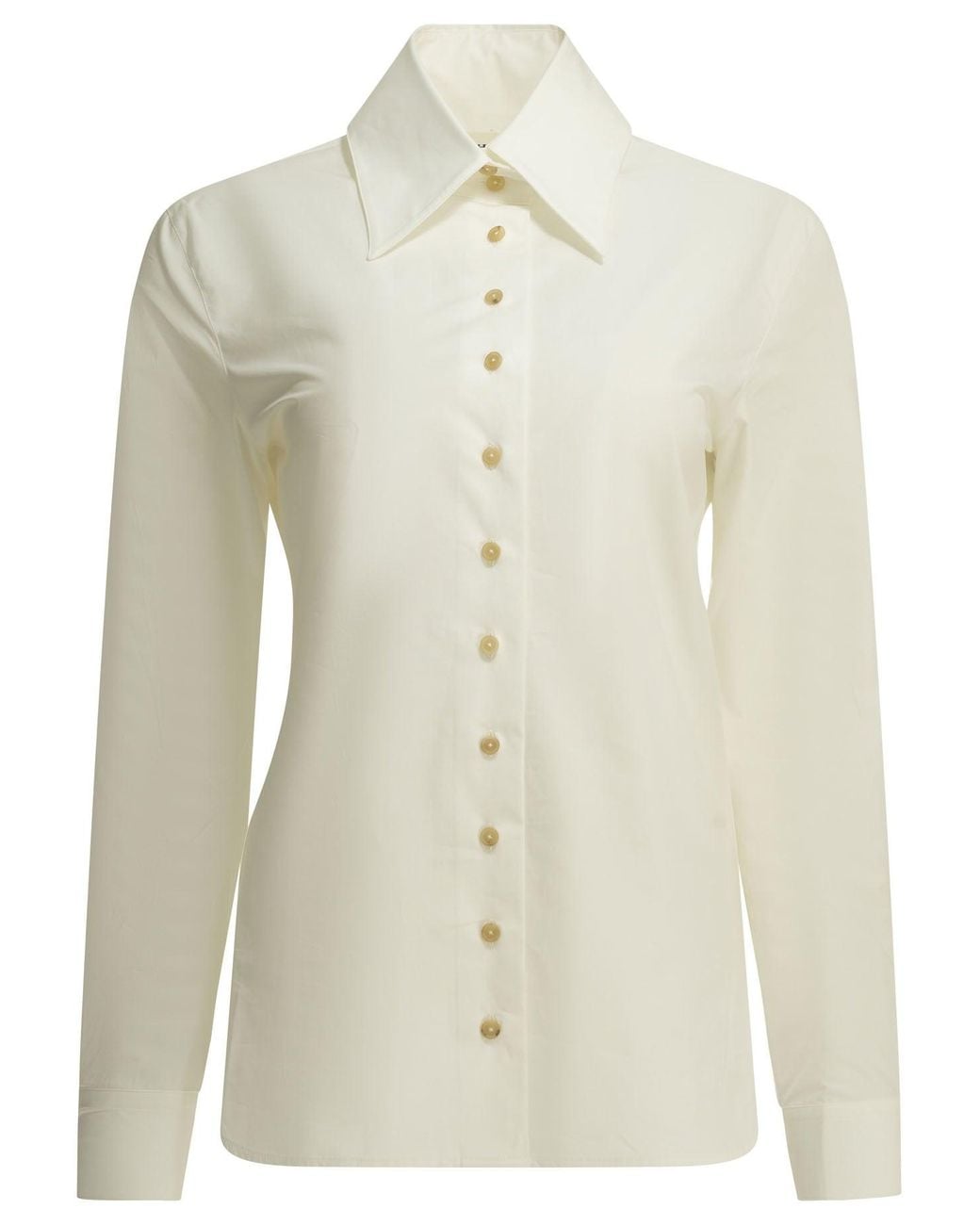 Khaite White "Ivy" Formal Shirt