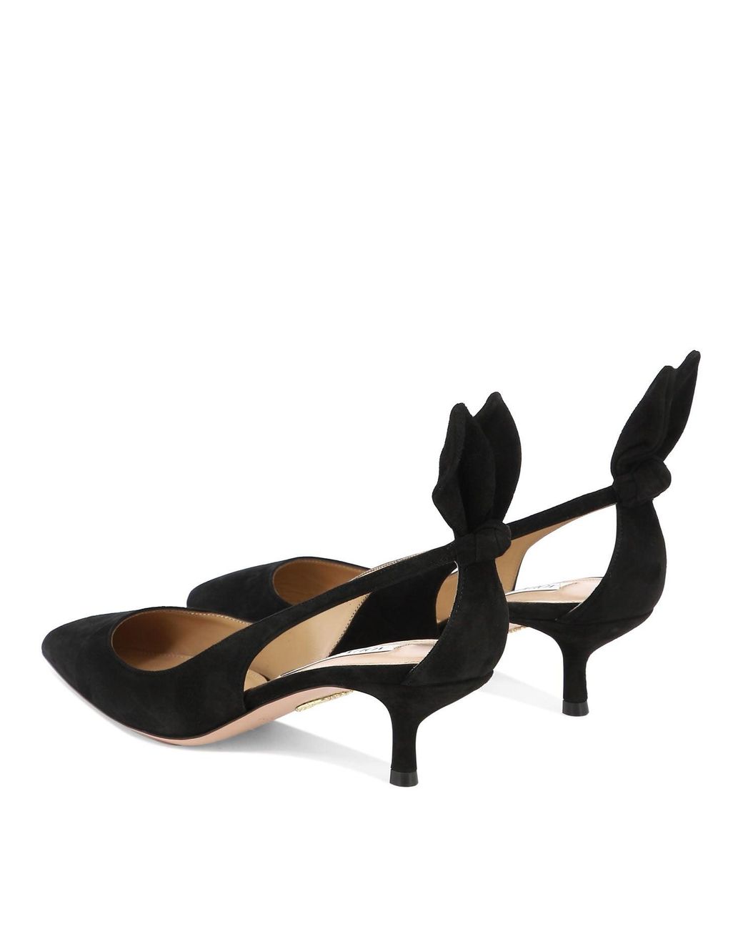 Aquazzura Black "bow Tie 50" Pumps