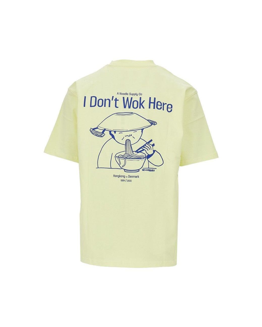 Woodbird Yellow 'Wbbaine Wok' T-Shirt for men