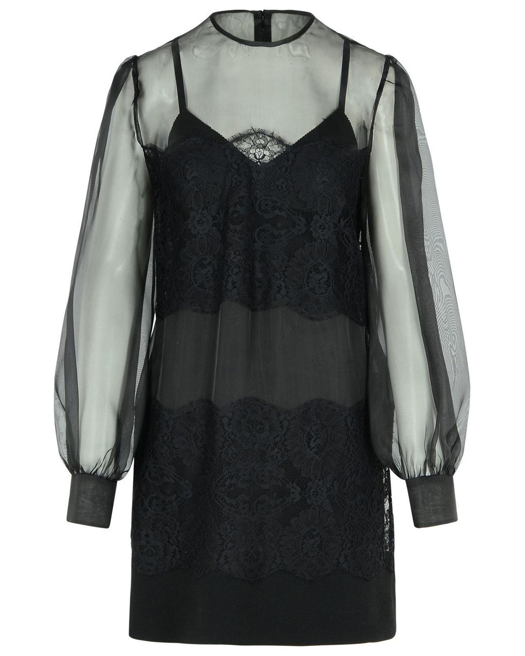 Dolce & Gabbana Black Dolce & Gabbana Silk Organza Dress