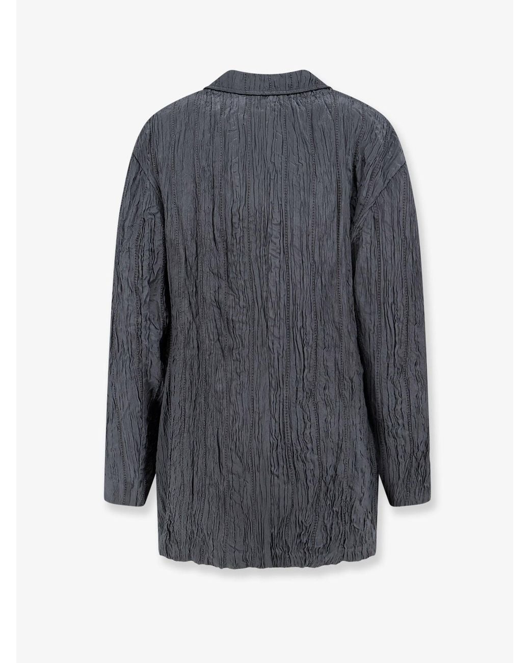 Alysi Gray Wrinkled Blazer