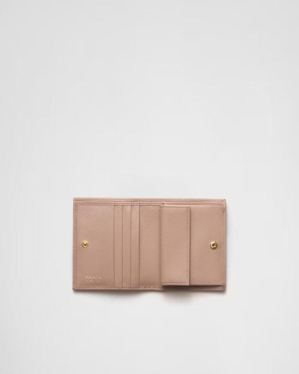 Prada White Saffiano Leather Wallet