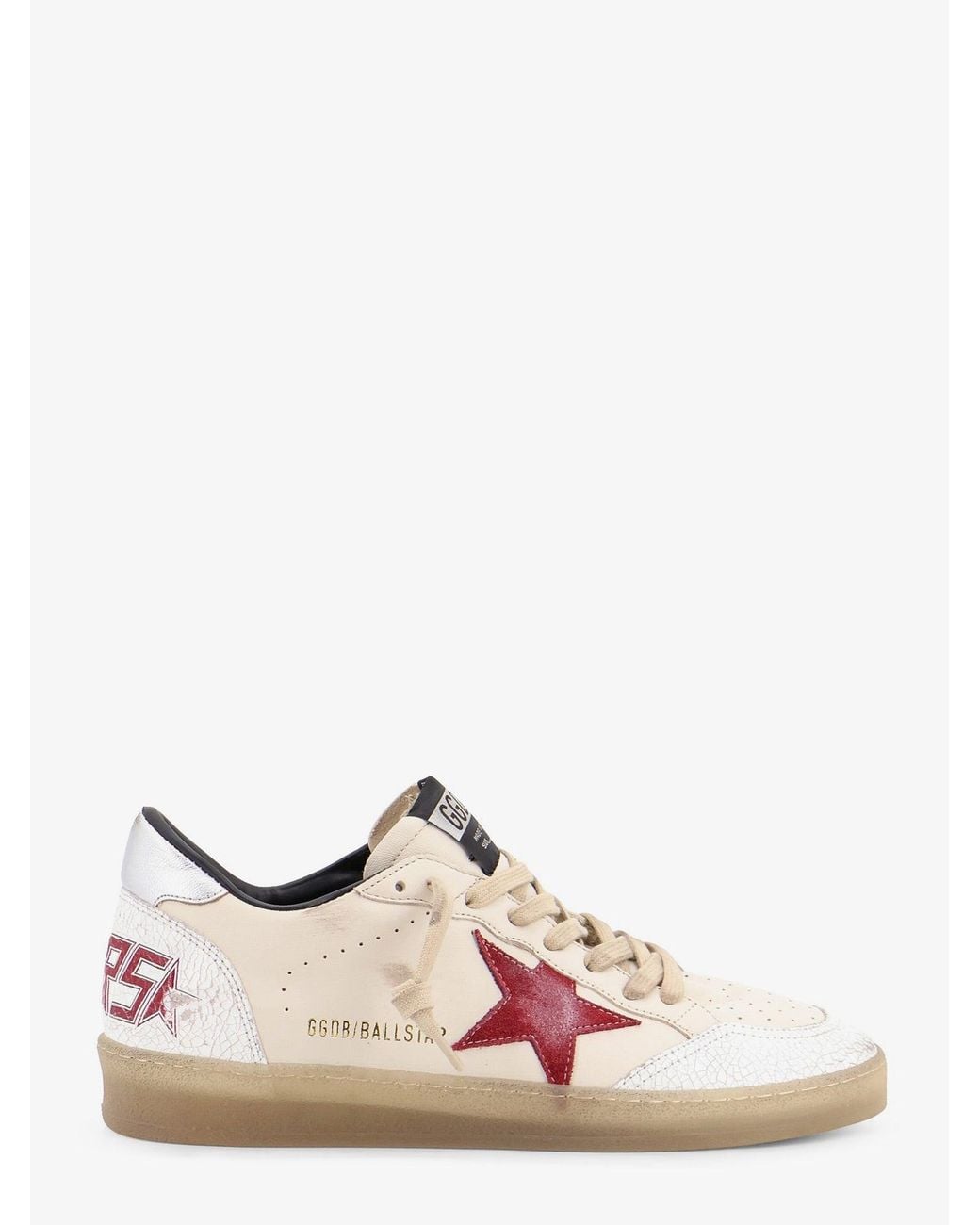Golden Goose Deluxe Brand Pink Ballstar Leather Sneakers for men