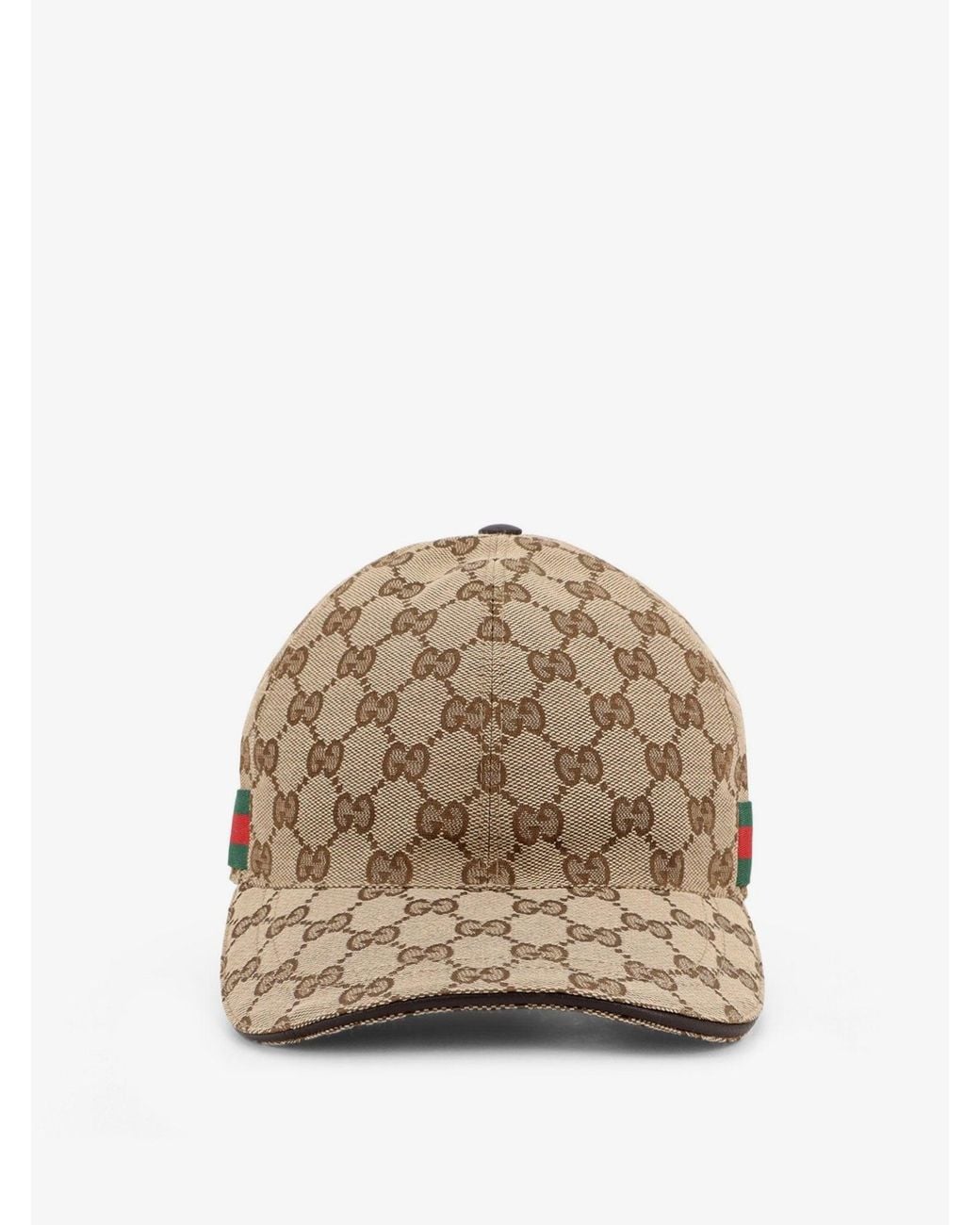 Gucci Natural Gg Fabric Baseball Hat for men