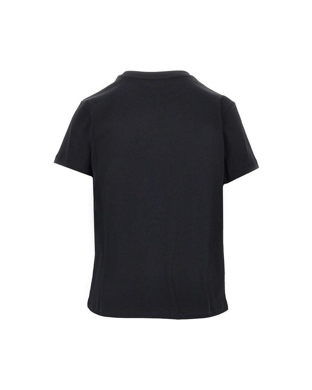 A.P.C. Black A. P.C. Jersey T-Shirt With Logo Embroidery