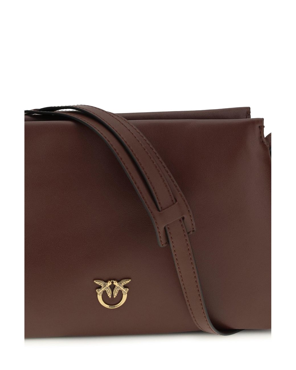 Pinko Brown Shoulder Bag One Two Three Mini Burgundy