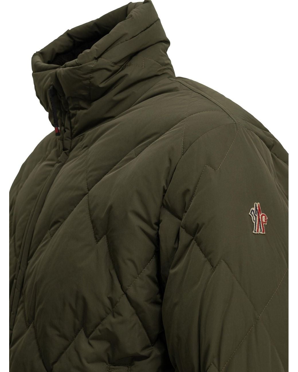 Moncler Green "Bramans" Short Down Jacket for men