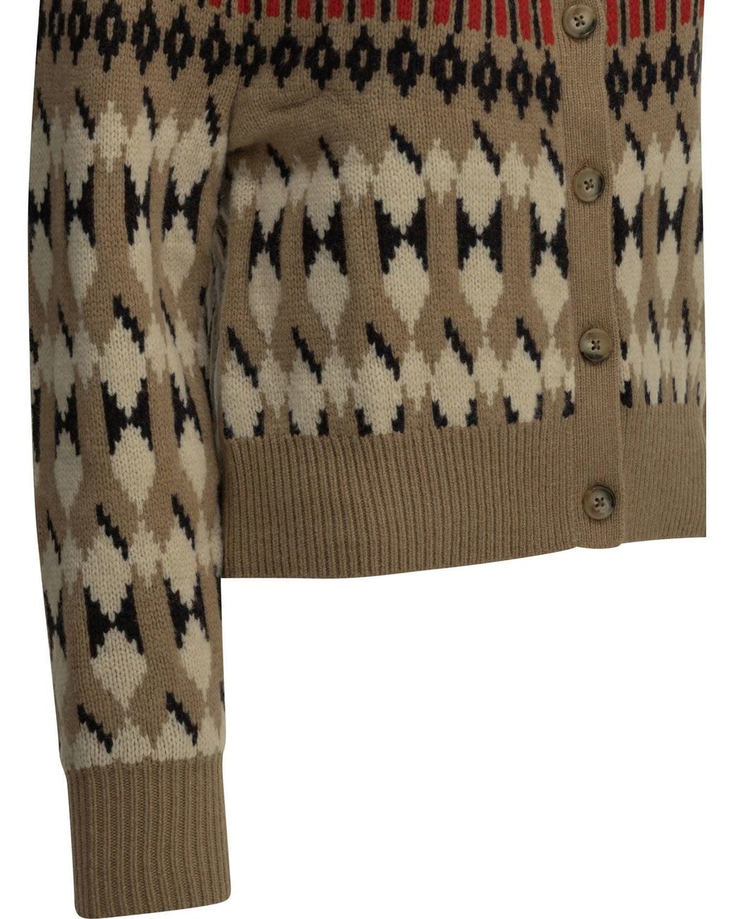 Polo Ralph Lauren Brown Wool And Cashmere Cardigan