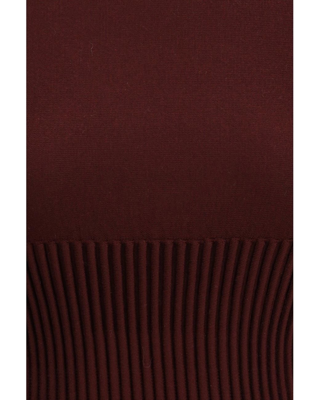 Alaïa Red Alaã¯A Rib Wool Top