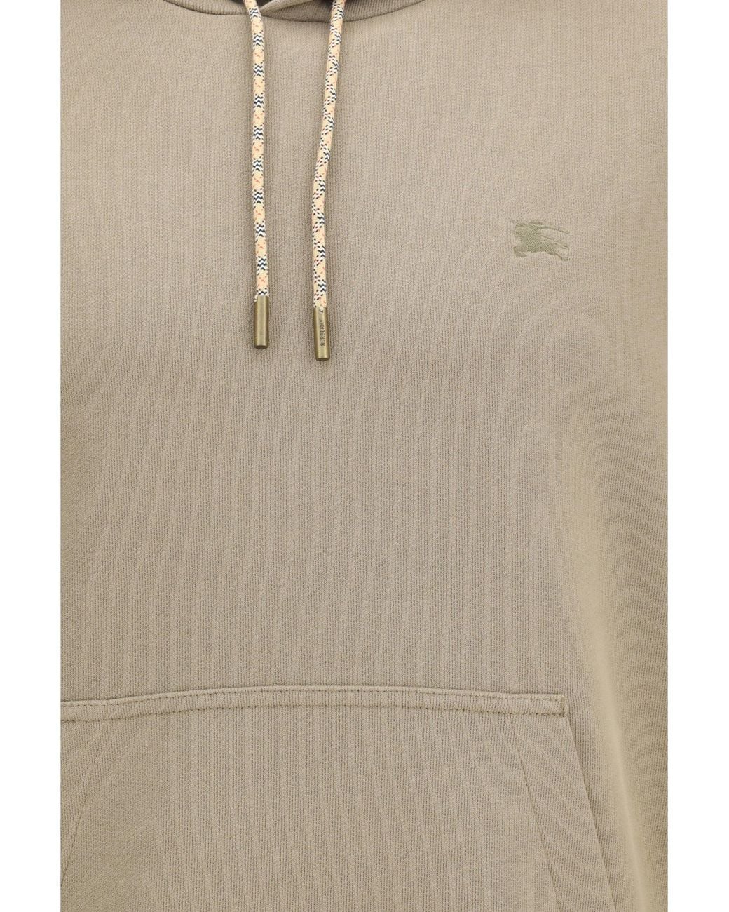 Burberry Natural Hoodie Check Print for men