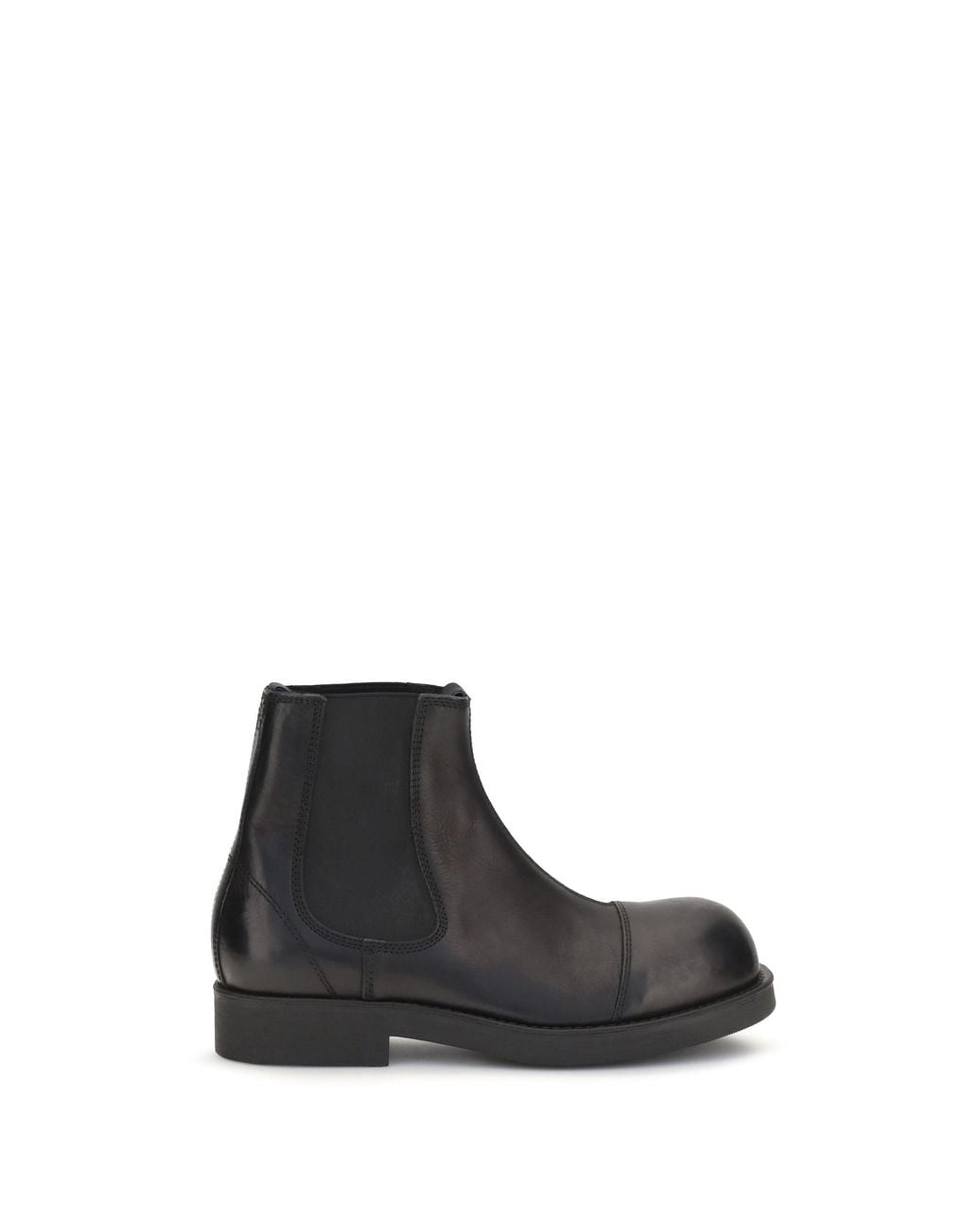 MM6 by Maison Margiela Black Chelsea Biker Boots for men