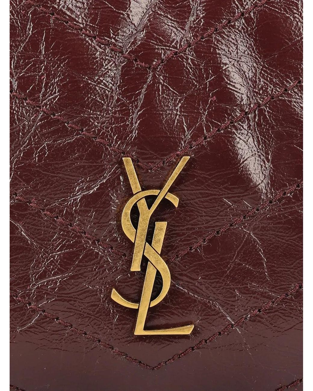 Saint Laurent Purple Niki Small Shoulder Bag Bordeaux
