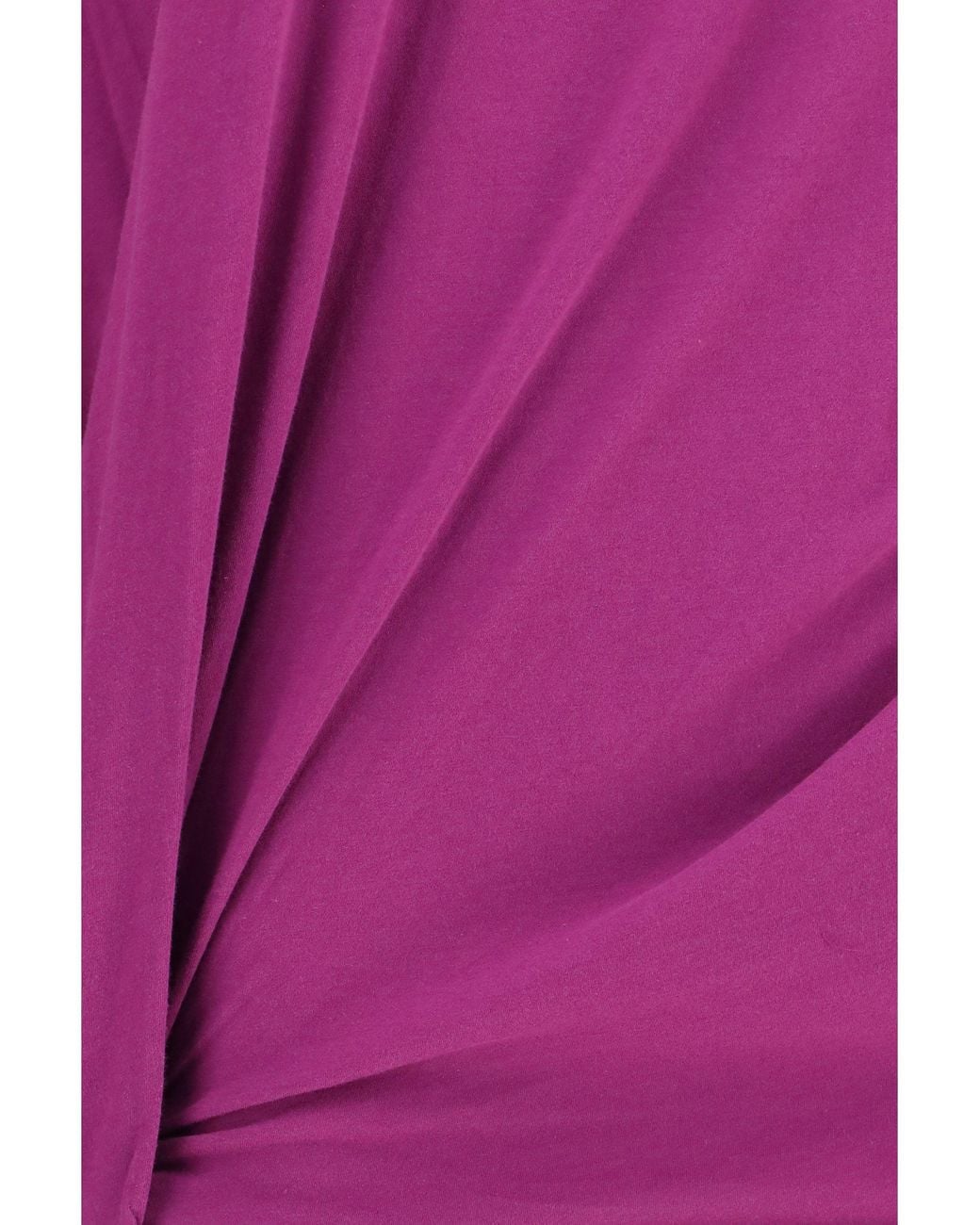 Balenciaga Purple Asymmetric Long-Sleeve T-Shirt