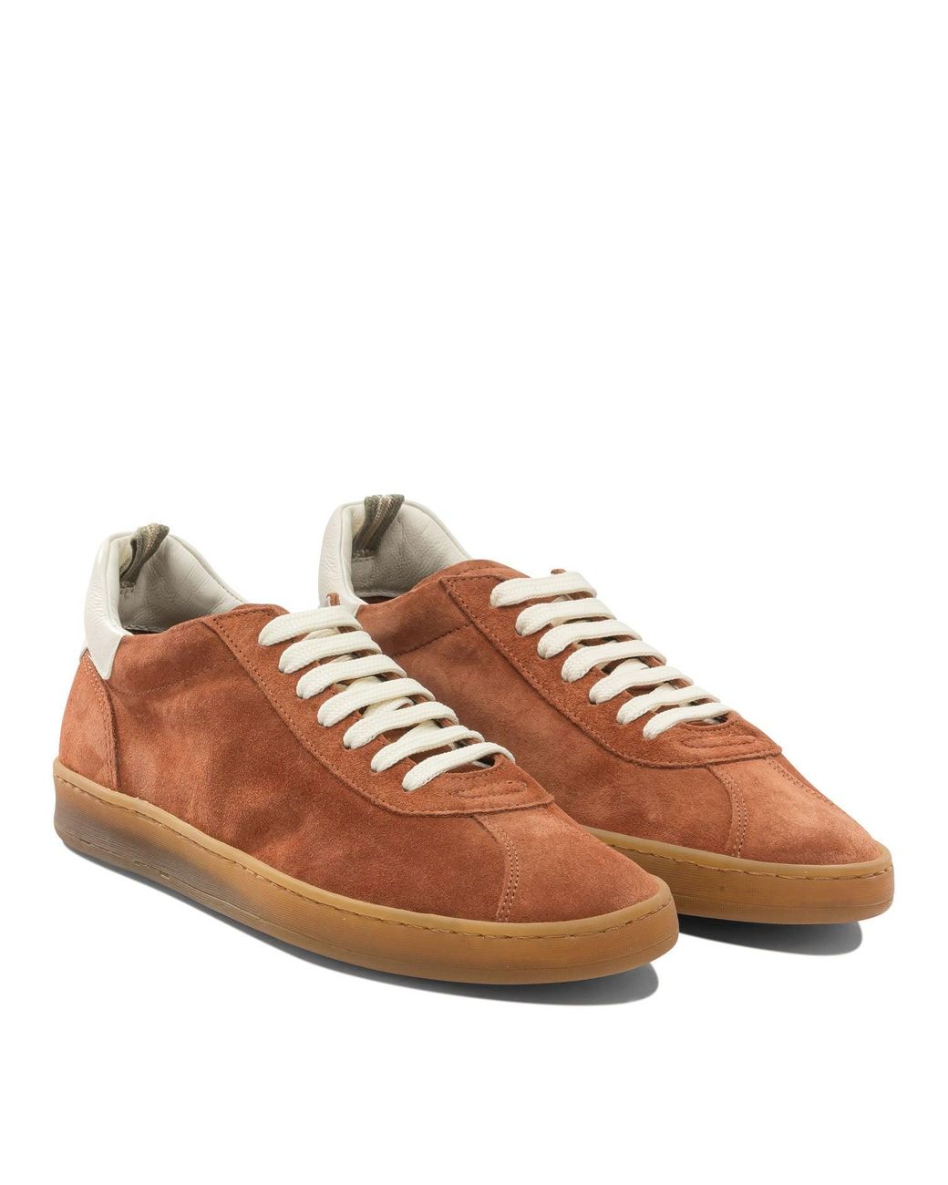 Officine Creative Brown Leather Rubber Sneakers for men